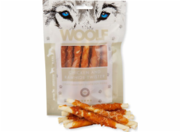 WOOLF Chicken Rawhide Twister - pamlsek pro psy - 100 g