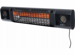 Ohřívač SUNRED SOUND-2000W Sun and Sound Ultra Wall Infrared 2000 W Černá IP54