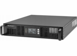 Qoltec 52285 nepřerušitelný zdroj napájení UPS pro RACK | 1kVA | 1000W | Účiník 1,0 | LCD | EPO | USB | On-line