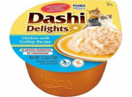 INABA Dashi Delights Kuře s hřebenem ve vývaru - kočičí pamlsky - 70g