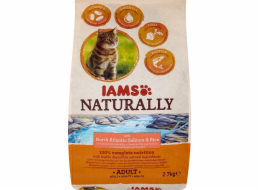 IAMS Naturally Adult severoatlantický losos & rýže - suché krmivo pro kočky - 2 7 kg