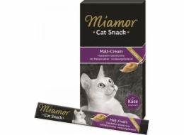 MIAMOR Cat Cream Malt & Cheese - kočičí pamlsky - 6x15g