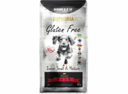 BIOFEED Euphoria Gluten Free Junior small & medium Hovězí maso - suché krmivo pro psy - 12kg