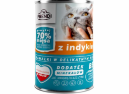 FRENDI s krůtími kousky v jemné omáčce - mokré krmivo pro kočky - 400g