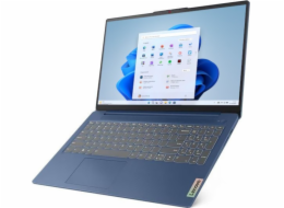 Lenovo IdeaPad Slim 3 15IAH8 Laptop 39,6 cm (15.6") Full HD Intel Core i5 i5-12450H 16 GB LPDDR5-SDRAM 512 GB SSD Wi-Fi 6 (802.11ax) Windows 11 Home Modrá