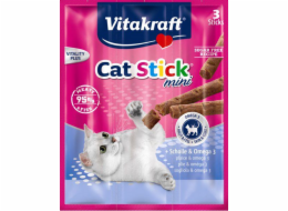 VITAKRAFT CatStick Mini with flounder and Omega-3 - pamlsek pro kočky - 3 kusů