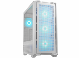 COUGAR PC skříň MX600 White Mid Tower Mesh Front Panel 3 x 140mm + 1 x 120mm Fans Transparent Left Panel