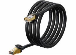 Baseus Baseus Speed Seven rychlý síťový kabel RJ45 10Gbps 2m černý (WKJS010301)