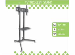 TECHLY 309982 Mobile stand for TV LCD/LED/Plasma 30-65 60kg VESA tilting with shelf