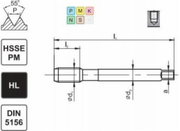 Fanar TAP G 1/8 DIN-5156C R45 HSSE-PM HL MASTERTAP