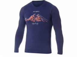 Brubeck LS14140A Pánské tričko s dlouhým rukávem OUTDOOR WOOL PRO tmavě modré S - TOP 4