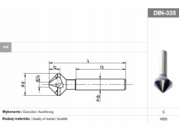 Fanar POGLEBIACZ DIN 335-C 90*30 HSS