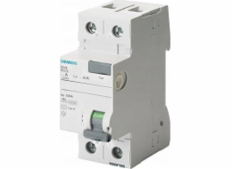 Siemens Proudový chránič s nadproudovým modulem RCBO, Typ AC, 2P 25kA, 230V, 30m A5SV4312-0KL