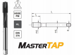 Fanar THREAD M16x1.5 DIN-374B (6H) HSSE-PM HL MASTERTAP