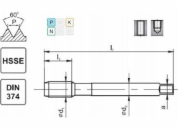 Fanar THREAD M20x1.5 DIN-374C (6H) HSSE 800