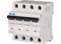 PL6-C25/4 MINIATURE CIRCUIT BREAKER C 25A 4P 4M 6KA