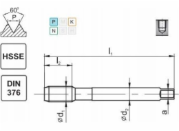 Fanar THREAD M12 DIN-376C R40 (6G) HSSE 800