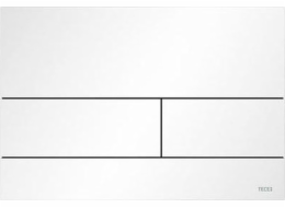 Splachovací tlačítko Tece TECEsquare II - kovové splachovací tlačítko na WC, matná bílá