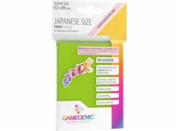 Gamegenic : japonské rukávy velikosti Prime (62x89 mm) 60 kusů, limetka