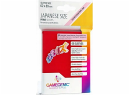 Gamegenic : japonské rukávy velikosti Prime (62x89 mm) 60 kusů, červená