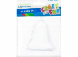 Craft with Fun ORNAMENT BN PLAST BELL 8,5CM CF PBH 12/192