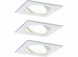 Paulmann Set Nova vestavné svítidlo pohyblivé LED 3x6,5W 2700K 230V GU10 51mm Matt White/Aluminium