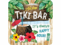 NOSTALGICKÝ ART KOVOVÝ STOJAN NA HRNKY Tiki Bar