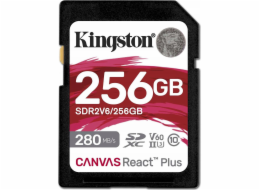 Kingston Canvas React Plus | 256 GB | SD | Flash paměť třídy 10