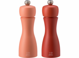 Peugeot Tahiti pepper/salt mill set 2 pieces 15 cm red