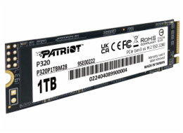 PATRIOT P320 1TB SSD / Interní / M.2 PCIe Gen3 x4 NVMe 1.3 / 2280