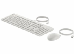 HP 225 Wired Mouse and Keyboard Combo - Česká-Slovenská White