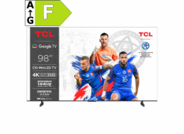 TCL 98C855 SMART TV 98" QLED/4K UHD/Mini LED/4xHDMI/144Hz/2xUSB/LAN/GoogleTV