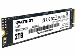 PATRIOT P320 2TB SSD / Interní / M.2 PCIe Gen3 x4 NVMe 1.3 / 2280