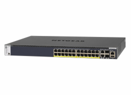 NETGEAR M4300-28G-PoE+ Managed L2/L3/L4 10G Ethernet (100/1000/10000) Power over Ethernet (PoE) 1U Black