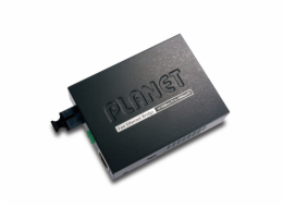 PLANET FT-806B20 konvertor síťové kabeláže 100 Mbit/s 1550 nm Jednovidové Černá