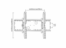 Maclean MC-521 B TV Wall Mount Bracket LCD LED Plasma 32  - 63