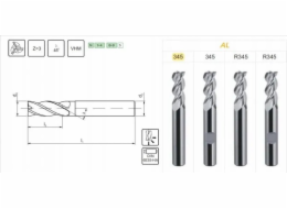 Fanar KARBIDOVÁ ŘEZAčka FI 12,0 32/ 83 Z3 HA12 VHM AL 345 - M9-341700-0120**