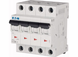 Eaton Jistič 4P D 6A 6kA AC PL6-D6/4 166553