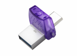 Kingston Technology DataTraveler microDuo 3C USB paměť 256 GB USB Type-A / USB Type-C 3.2 Gen 1 (3.1 Gen 1) Nerezová ocel, Purpurová