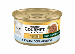 PURINA Gourmet Gold Succulent Delights Ocean fish - mokré krmivo pro kočky - 85g