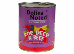 Dolina Noteci Superfood se srnčí a hovězím masem - mokré krmivo pro psy - 400g