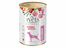 4VETS Natural Diabetes Dog - vlhké krmivo pro psy - 400 g