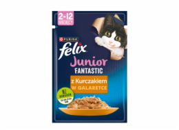 Felix Fanstastic Junior - mokré krmivo pro kočky - 85 g