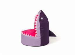 Sako taška pouffe Shark fialová-světle fialová XXL 100 x 60 cm