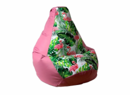 Sako bag pouffe Potisk hrušek růžově planoucí XXL 140 x 100 cm