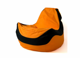 Sako taška pouf Bolid oranžovo-černá XXL 140 x 100 cm