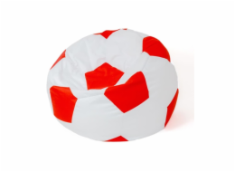 Sako taška pouf Ball bílo-červená XL 120 cm