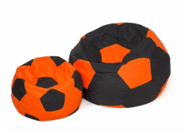 Sako taška pouf Ball černo-oranžová XL 120 cm