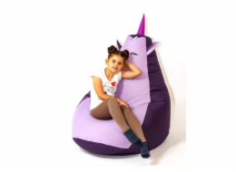 Sako taška pouffe Unicorn fialová-světle fialová L 105 x 80 cm