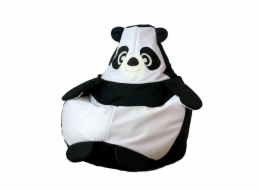 Sako taška pouffe Panda černá a bílá L 105 x 80 cm